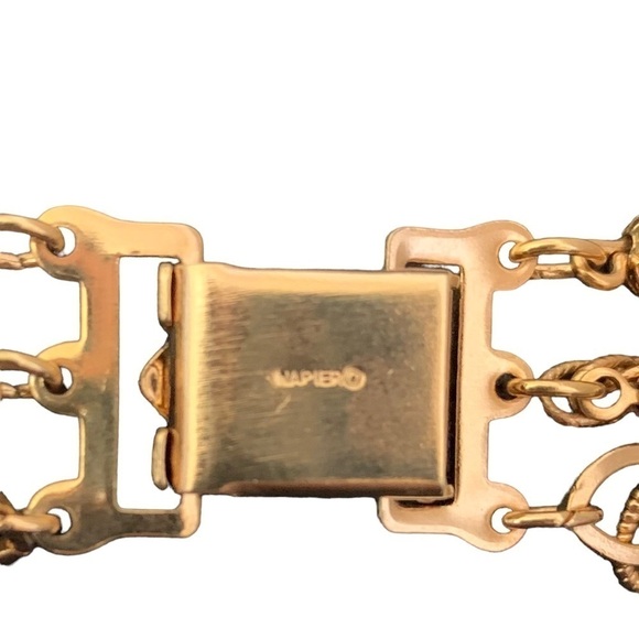 Napier Vintage Four Strand Goldtone Necklace - Picture 6 of 16